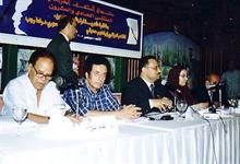عبد الكريم الخميسي والدكتورة لويزا بولبرس والدكتور الشميري والدكتور أبو همام والناقد الدكتور الطاهر مكى