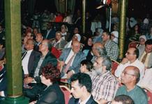 جانب من الحضور ويظهر في الصورة الناقد سيد خميس وبجواره الكاتب الصحفى ابو إسلام احمد عبد الله