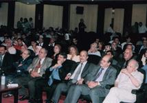 الشاعر الفلسطينى الكبير هارون هاشم رشيد والسفير عبد العزيز الكميم والكاتب يوسف الشريف والسفير سليمان الشيخ والدكتور الشميري