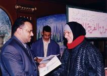 الدكتور الشميري يرحب بالشاعرة الكبيرة علية الجعار