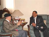 حديث مطول عن ذكريات الفريق سعد الدين الشاذلي في منزله بمصر الجديدة واستعراض ما كتب عن حرب أكتوبر بما لها وما عليها - 20-2-2006م