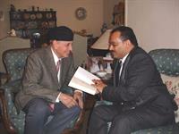 زيارة لمعالي الفريق أركان حرب متقاعد سعد الدين الشاذلي بمنزله بمصر الجديدة - 20-2-2006م