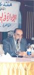 الشاعر السورى الكبير محمد رائف المعري أثناء الأمسية الشعرية