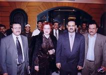 الدكتور الشميري والدكتورة نازلى معوض والسفير محمد الهيصمى