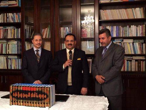 حفل توقيع اتفاق بدء طباعة موسوعة أعلام اليمن ومؤلفيه